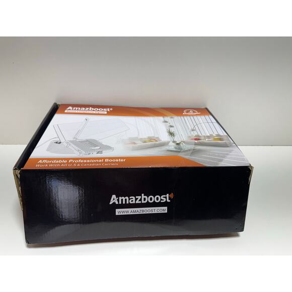 Amazboost Cell Phone Signal Booster Works With All US Carriers New In Box - Picture 1 of 7